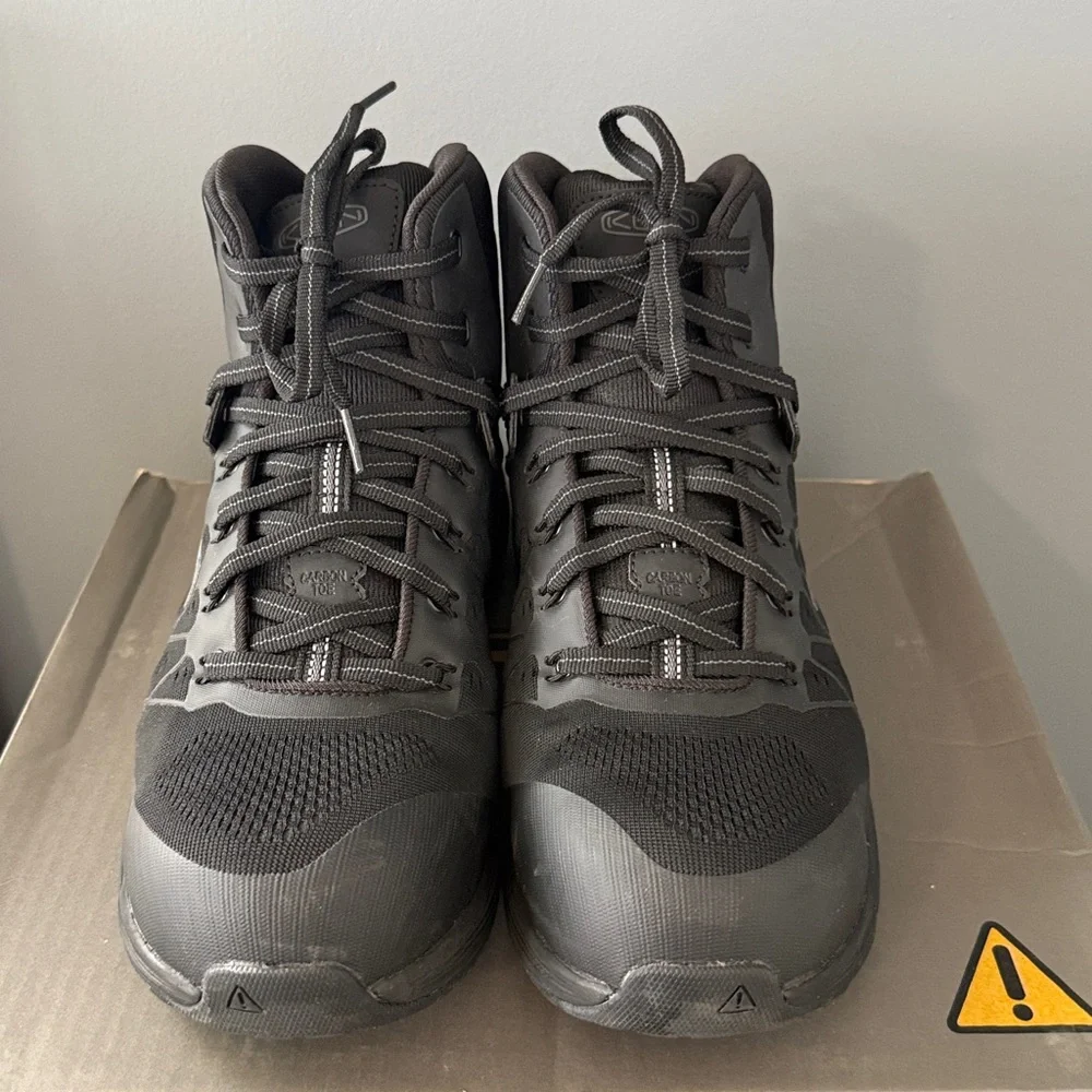 KEEN men vista energy carbon toe boots - medium‎ in black/raven Size 12EE